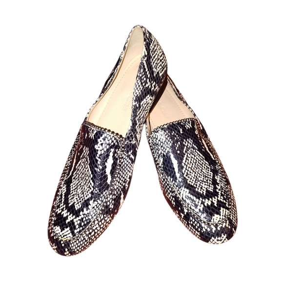 Coach Harper Snake Print Studded Loafers size 8 - Picture 10 of 16